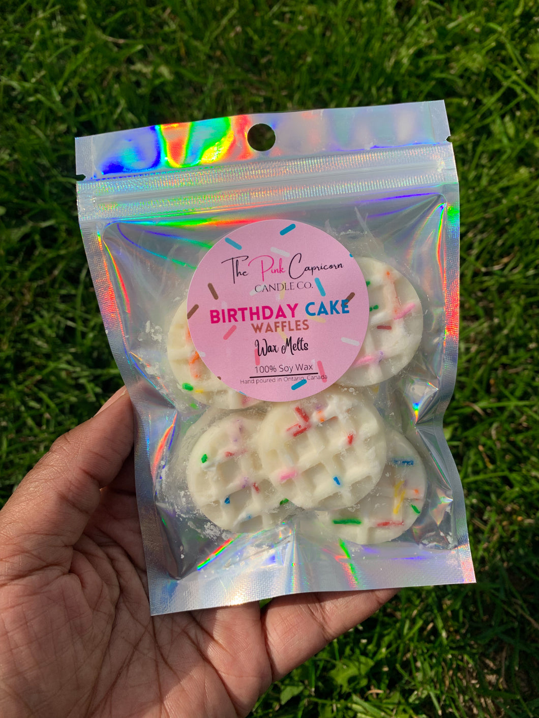 birthday cake wax melts with sprinkles