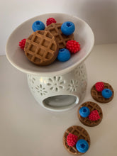 Load image into Gallery viewer, waffle wax melts with blueberries and raspberries 
